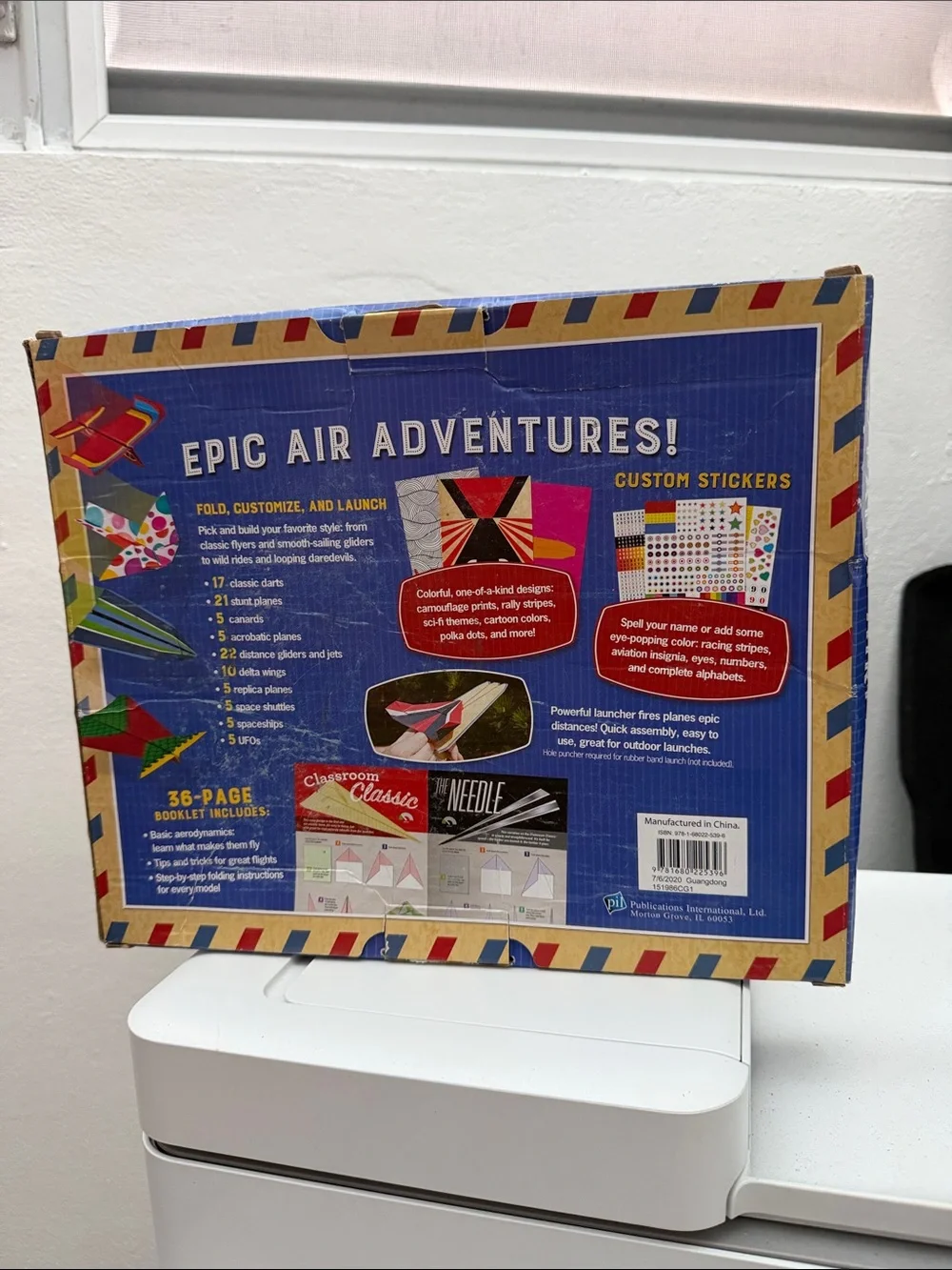 Paper Airplane Kit – Red and Multicolor Folding Planes